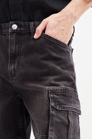 Jeansbermuda - Zwart