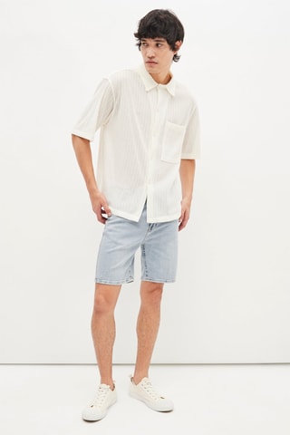 Jeansbermuda - Blauw