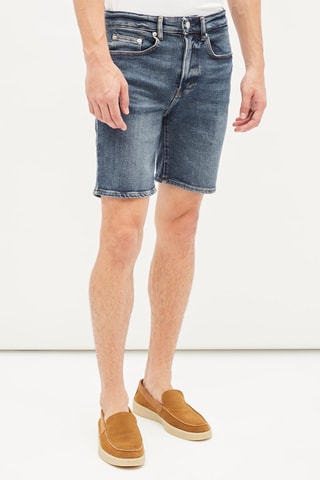 Spijkerbermuda - Blauw