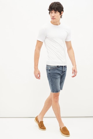 Spijkerbermuda - Blauw