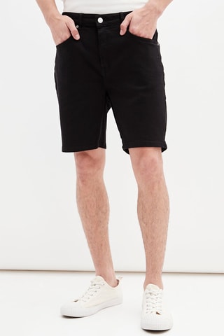 Jeansbermuda - Zwart