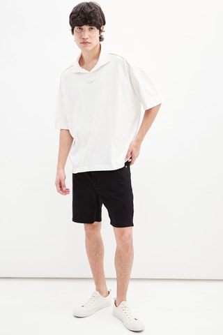 Jeansbermuda - Zwart