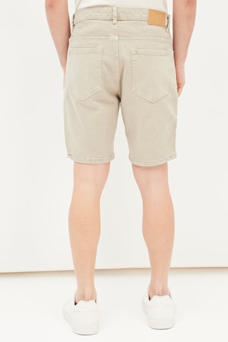 Spijkerbermuda Grijs