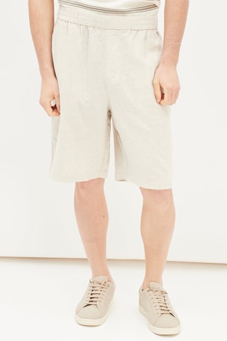 Linnen Bermuda Beige