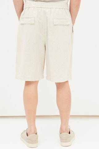 Linnen Bermuda Beige