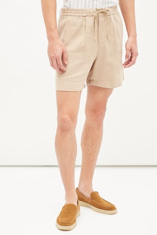 Linnen Bermuda - Beige