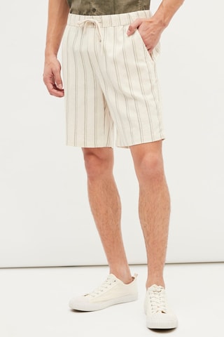 Linnen Bermuda - Beige