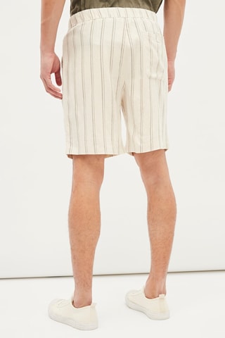 Linnen Bermuda - Beige