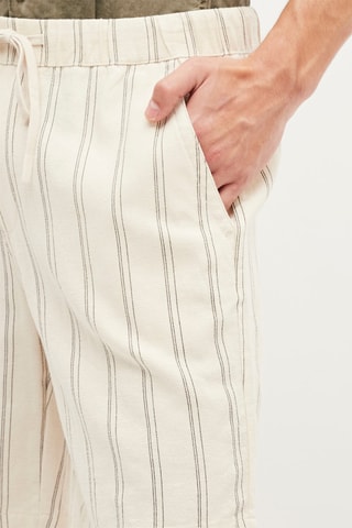 Linnen Bermuda - Beige