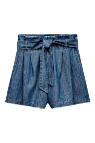 Spijkerbermuda - Blauw