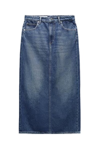 Rechte Spijkerrok - Kobaltblauw