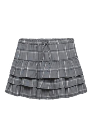 Rok met ruches - Grijs