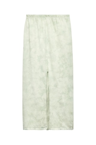 Rechte Rok Tie and Dye - Zeegroen