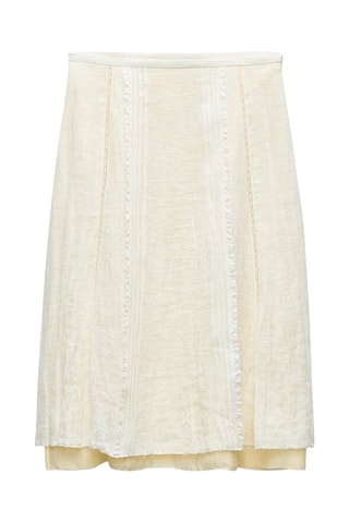 Linnen Rok - Ecru
