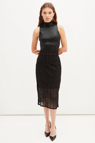 Midirok - Zwart en Goudkleurig