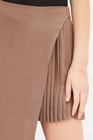 Asymmetrische Rok - Bruin