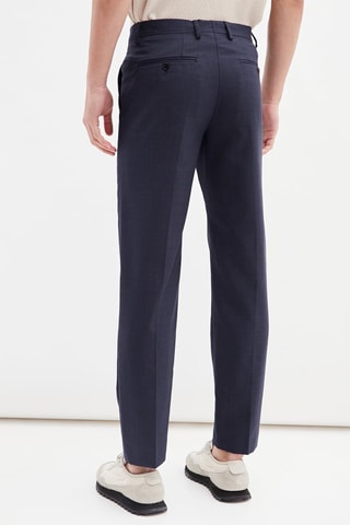 Wollen Pantalon Marineblauw