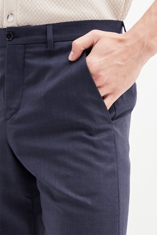 Wollen Pantalon Marineblauw