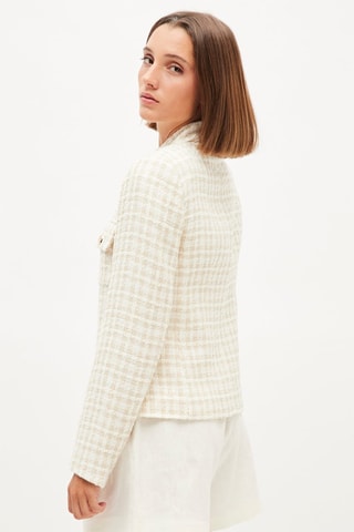 Blazer - Beige en Wit