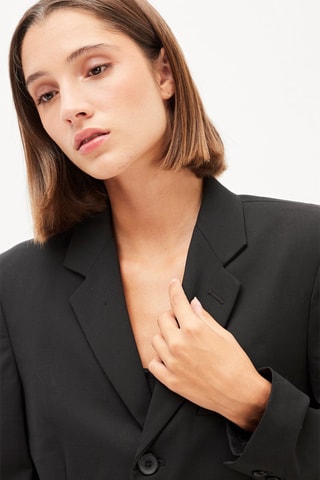 Wollen Blazer - Zwart