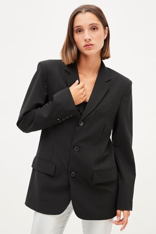 Wollen Blazer - Zwart