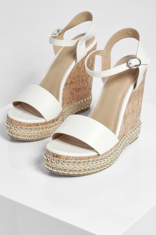 Sandálias com cunha - Branco