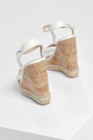 Sandálias com cunha - Branco