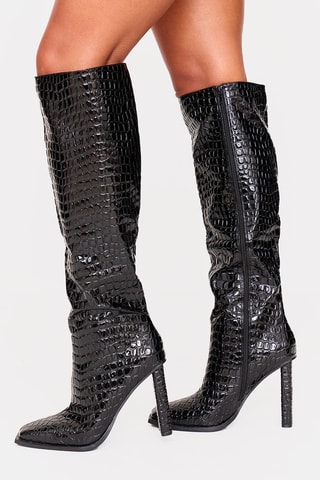 Botas acima do joelho - Preto