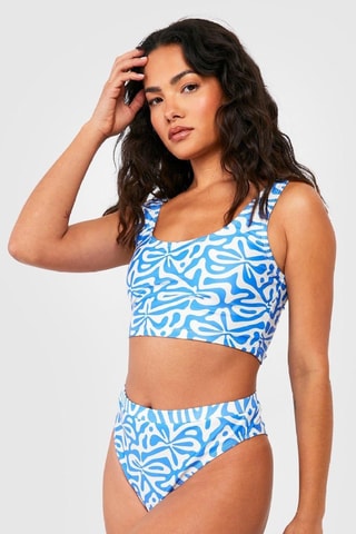 Parte de cima de biquíni - Azul