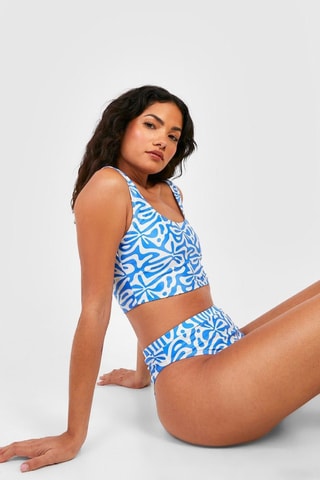 Parte de cima de biquíni - Azul