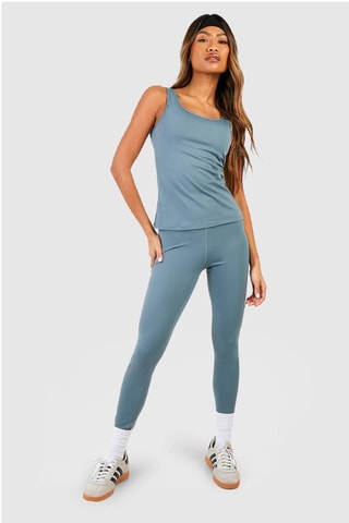 Camisola de alças - Azul-acinzentado