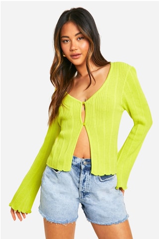 Casaco de malha - Amarelo