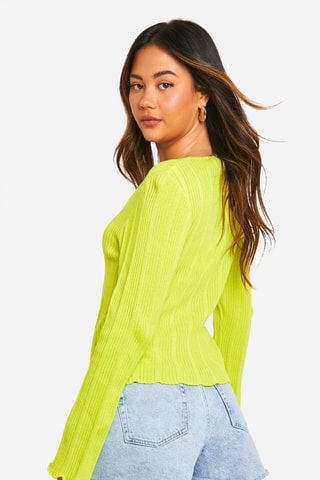 Casaco de malha - Amarelo