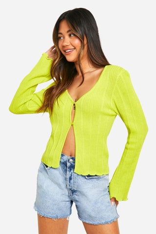 Casaco de malha - Amarelo