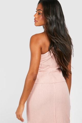 Casaco de malha assimétrico - Rosa