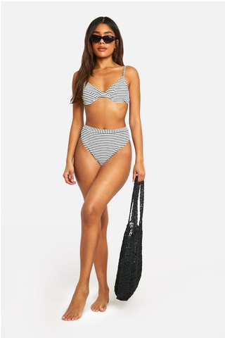 Cuecas de biquíni cintura subida - Branco