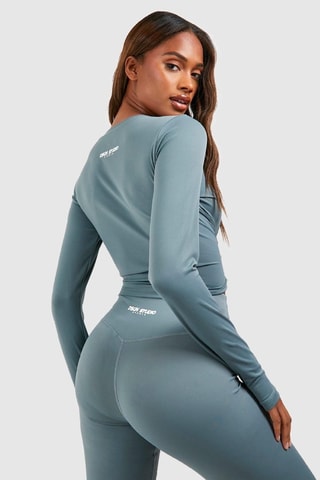 Crop top - Verde-sálvia