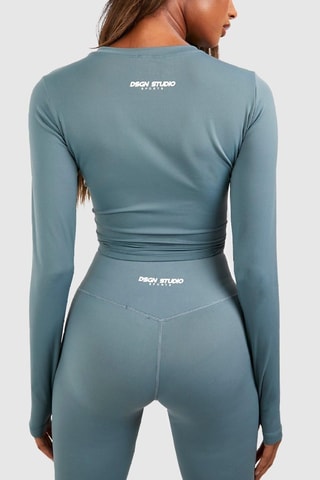 Crop top - Verde-sálvia