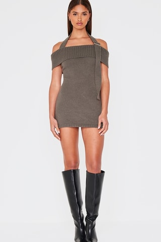 Vestido justo - Cinzento-escuro