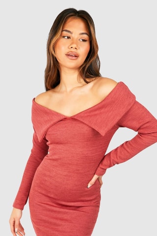 Vestido-camisola - Vermelho-tijolo