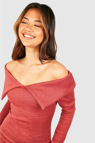 Vestido-camisola - Vermelho-tijolo