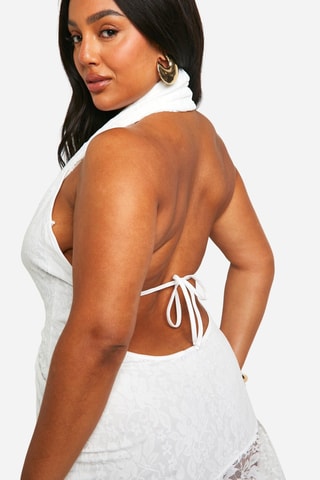 Robe en dentelle - Blanc