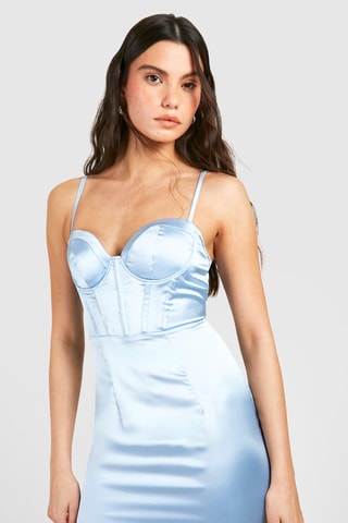 Vestido - Azul-claro