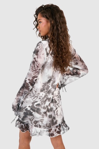 Vestido direito - Cinzento