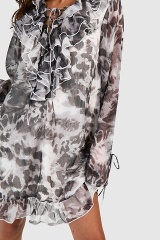 Vestido direito - Cinzento