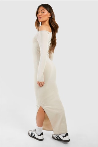 Vestido comprido - Bege