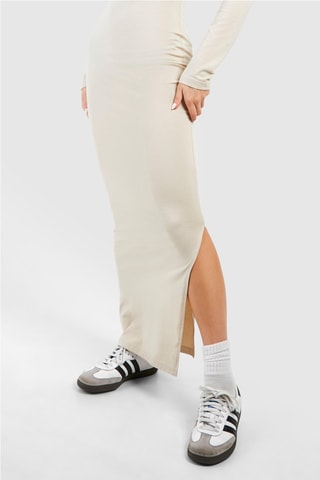 Vestido comprido - Bege