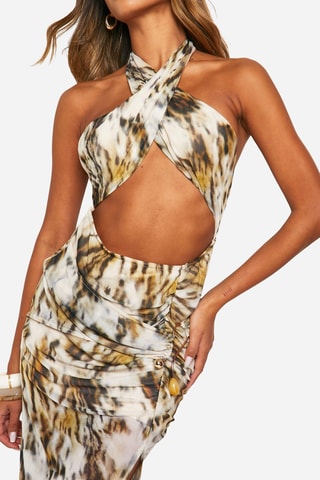 Vestido comprido - Bege