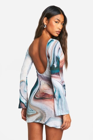 Robe fourreau - Blanc et vert émeraude