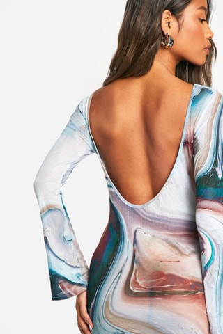 Robe fourreau - Blanc et vert émeraude